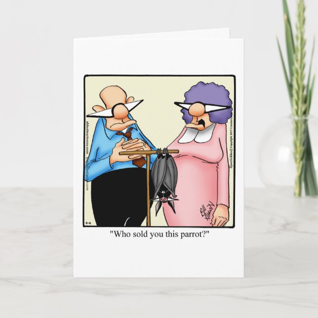 Keeping In Touch Humour Greeting Card (Front)