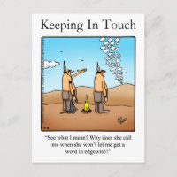 Keeping In Touch Postcard "Spectickles"