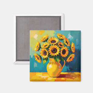 Keeping in Touch Yellow Sunflowers Magnet