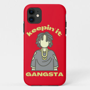 KEEPING IT GANGSTA funny hiphop music iPhone 11 Case