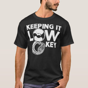 Keeping It Low Key Music Joke Funny Tuba Player T-Shirt