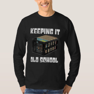 Keeping It Old School Music Vinyl Records LP T-Shirt