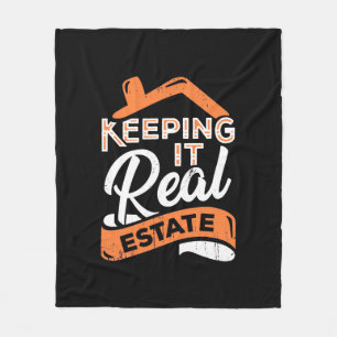 Keeping It Real Estate Fleece Blanket