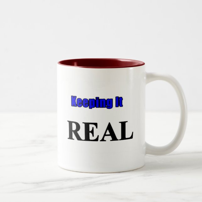Keeping it Real Two-Tone Coffee Mug (Right)