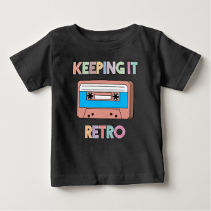 Keeping It Retro Cassette Tape Design Baby T-Shirt