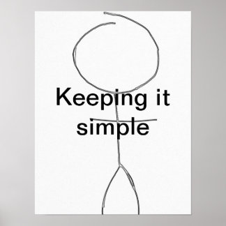 keeping it simple postar poster