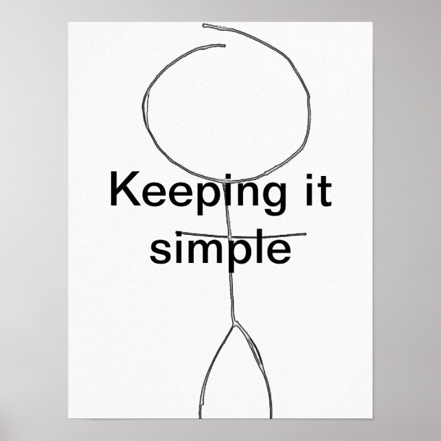 keeping it simple postar poster (Front)