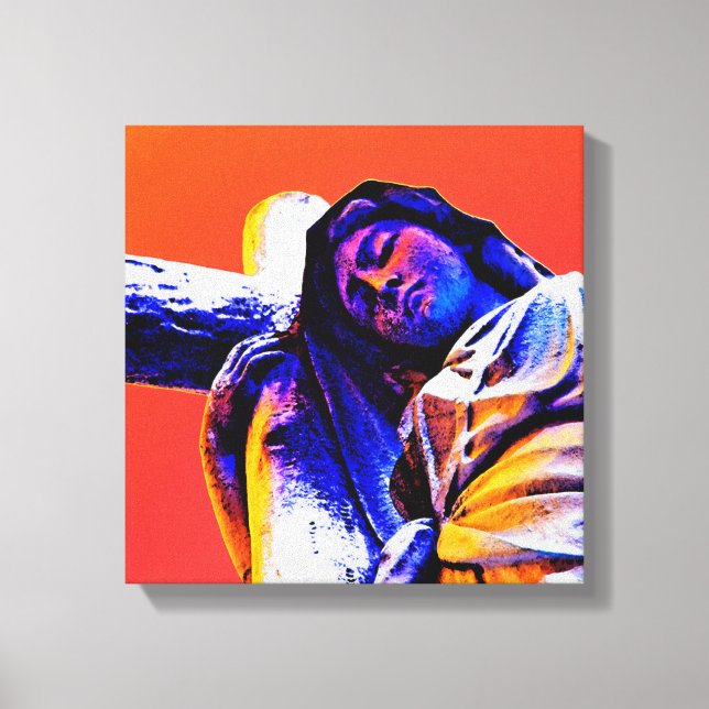 Keeping the Faith Cemetery Art Canvas Print (Front)