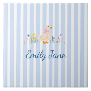 Keepsake Baby Shower Christening Personalised Tile