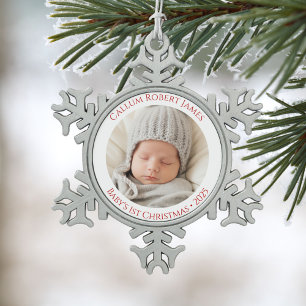 Keepsake Baby's First Christmas Snowflake Ornament