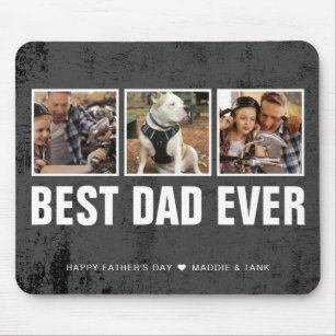Keepsake Best Dad Ever Father's Day Photo Collage Mouse Mat