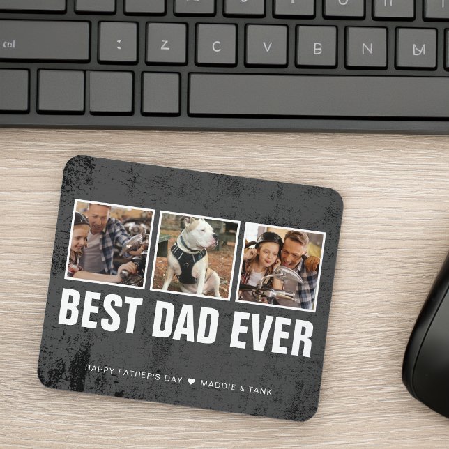 Keepsake Best Dad Ever Father's Day Photo Collage Mouse Mat (Keepsake Best Dad Ever Father's Day Photo Collage Mouse Pad)