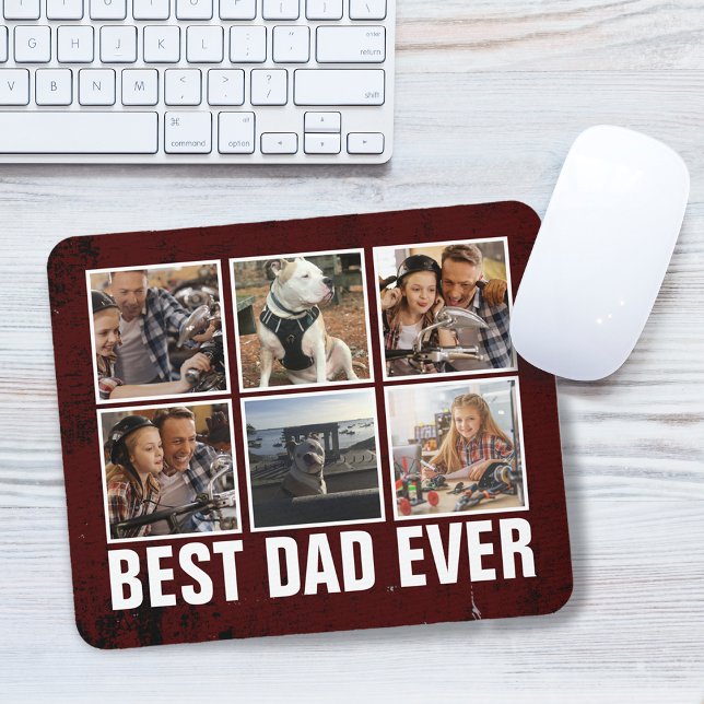 Keepsake Best Dad Ever Father's Day Photo Collage Mouse Mat (Keepsake Best Dad Ever Father's Day Photo Collage Mouse Pad)