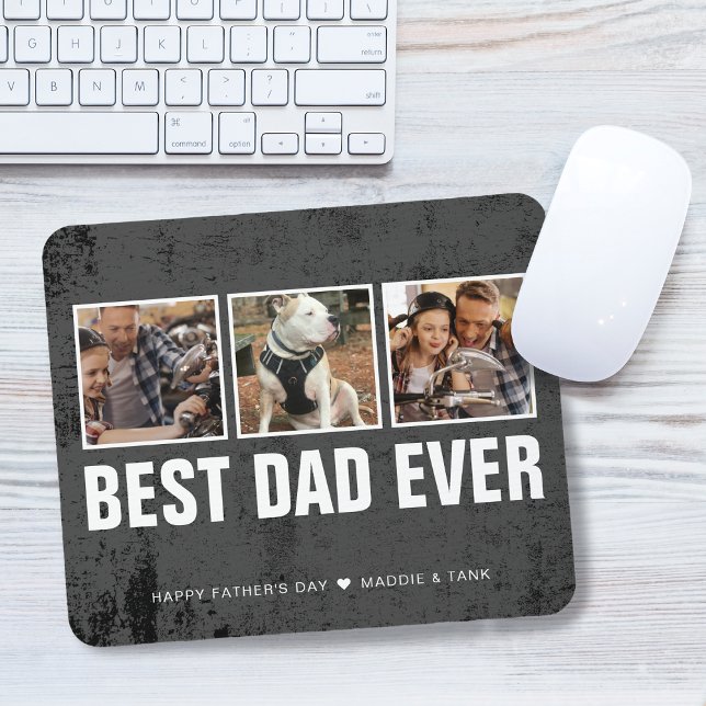 Keepsake Best Dad Ever Father's Day Photo Collage Mouse Mat (Keepsake Best Dad Ever Father's Day Photo Collage Mouse Pad)