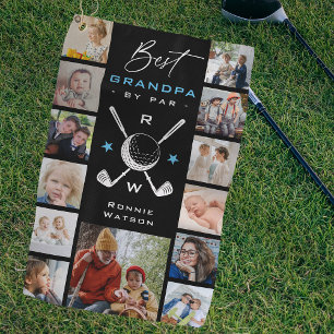 Keepsake 'Best Grandpa by Par' 13 x Photo Collage  Golf Towel