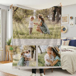 Keepsake Best Mum Ever Photo Beige Fleece Blanket<br><div class="desc">Celebrate the special bond you share with your mum with our one-of-a-kind photo blanket. This beautiful blanket features three of your most cherished photos and comes with a special “Best Mum Ever” script in the centre on a beige background. Perfect for Mother’s Day, her birthday, or any other day when...</div>