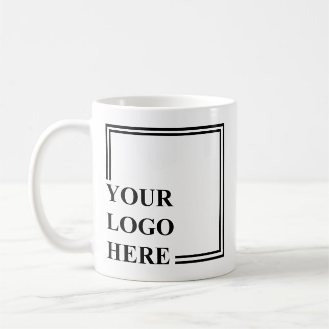 Keepsake Black White Create Your Own Personalised  Coffee Mug (Left)