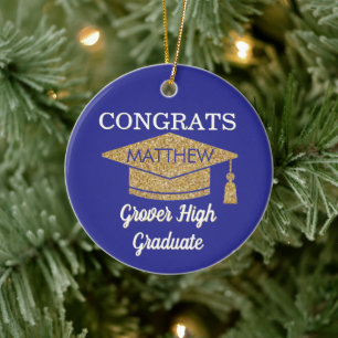 Keepsake! Congrats Any Graduate Ceramic Tree Decoration