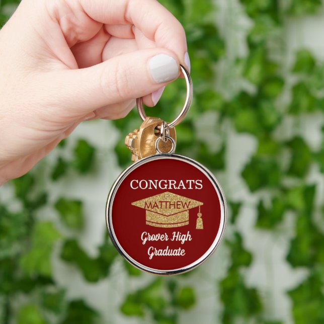 Keepsake! Congrats! Any Graduate  Key Ring (Hand)