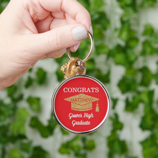 Keepsake! Congrats! Any Graduate  Key Ring (Hand)