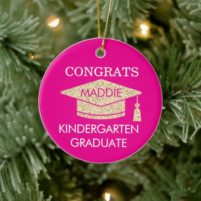Keepsake! Congrats Kindergarten Grad Ceramic Tree Decoration (Tree)