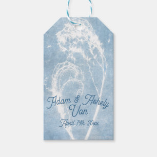 Keepsake Cyanotype Personalised Heart  Gift Tags