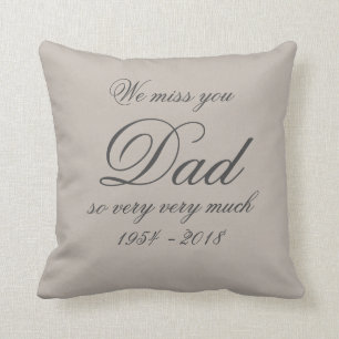 Keepsake DAD In Loving Memory Names Personalised Cushion