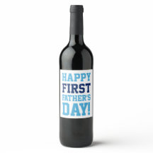 Keepsake Dad's First Father's Day Wine Label Gift