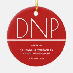 Keepsake DNP degree Graduation Ceramic Tree Decoration