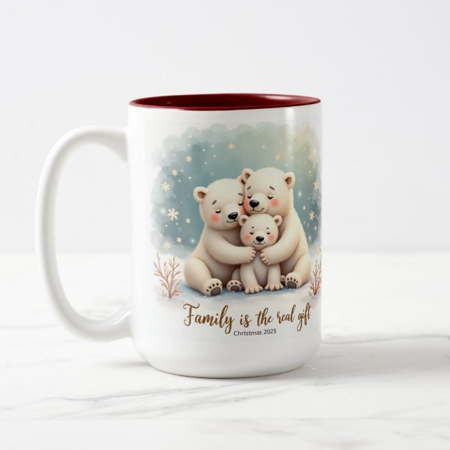 Keepsake Family is the Real Gift Coffee Mug (Left)