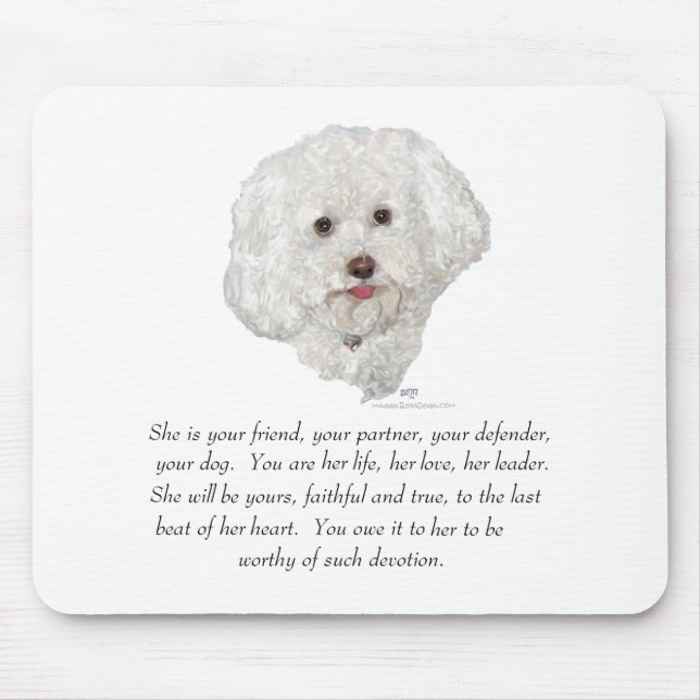 Keepsake, Female Dog Mouse Mat (Front)