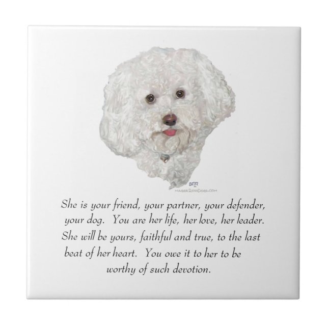 Keepsake, Female Dog Tile (Front)