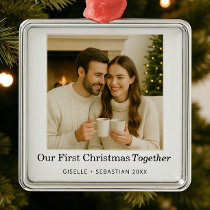Keepsake First Christmas Together Photo Holiday Metal Tree Decoration