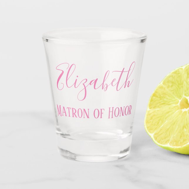 Keepsake for your Matron of Honour Shot Glass (Front)