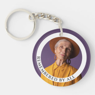 Keepsake keychain with custom photo and message