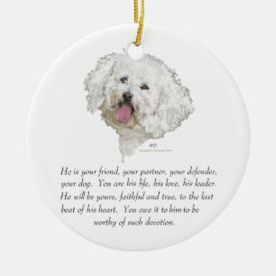 Keepsake, Male Dog Ceramic Tree Decoration