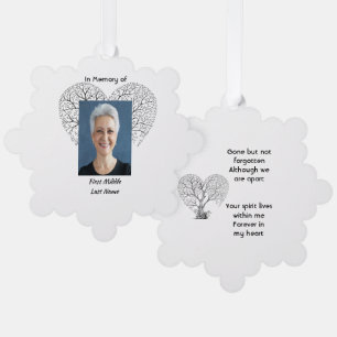 Keepsake Memorial Tree of Life Heart Love Tree Decoration Card