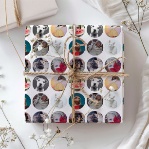 Keepsake Multi Photo Custom Collage Wrapping Paper Sheet