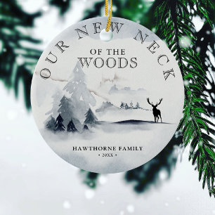 Keepsake New Neck of the Woods 1st Home Photo Ceramic Tree Decoration