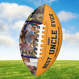 Keepsake Photo Best Uncle Orange Personalise American Football