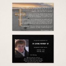 Keepsake PHOTO Celebration Life Memorial Funeral