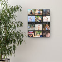 Keepsake Photo Collage Grandma Black