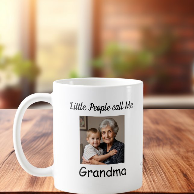 KEEPSAKE Photo GRANDMA PERSONALIZE Mug (Simple but elegant design to celebrate Grandma, Personalize add your photos and words)