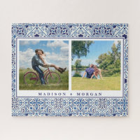 Keepsake Photo puzzle with portuguese tiles