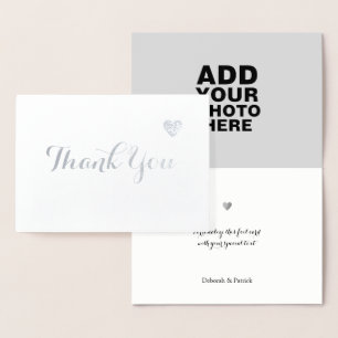 keepsake photo wedding foil card