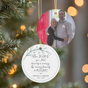 Keepsake Remembrance Memory Treasure Photo Ornament