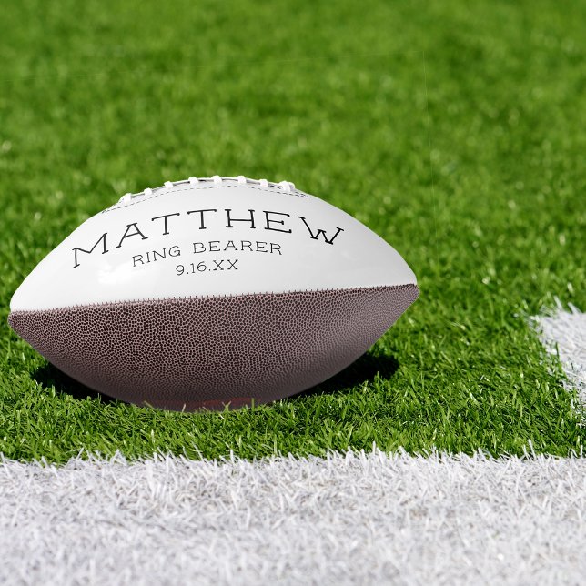 Keepsake Ring Bearer Wedding American Football (Keepsake Ring Bearer Wedding Football)