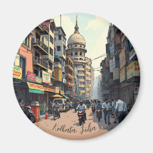 Keepsake Souvenir for downtown Kolkata, India  Magnet