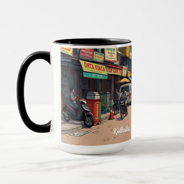 Keepsake Souvenir for downtown Kolkata, India  Mug (Left)