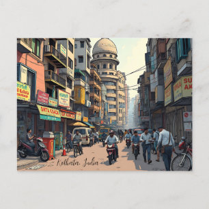 Keepsake Souvenir for downtown Kolkata, India  Postcard
